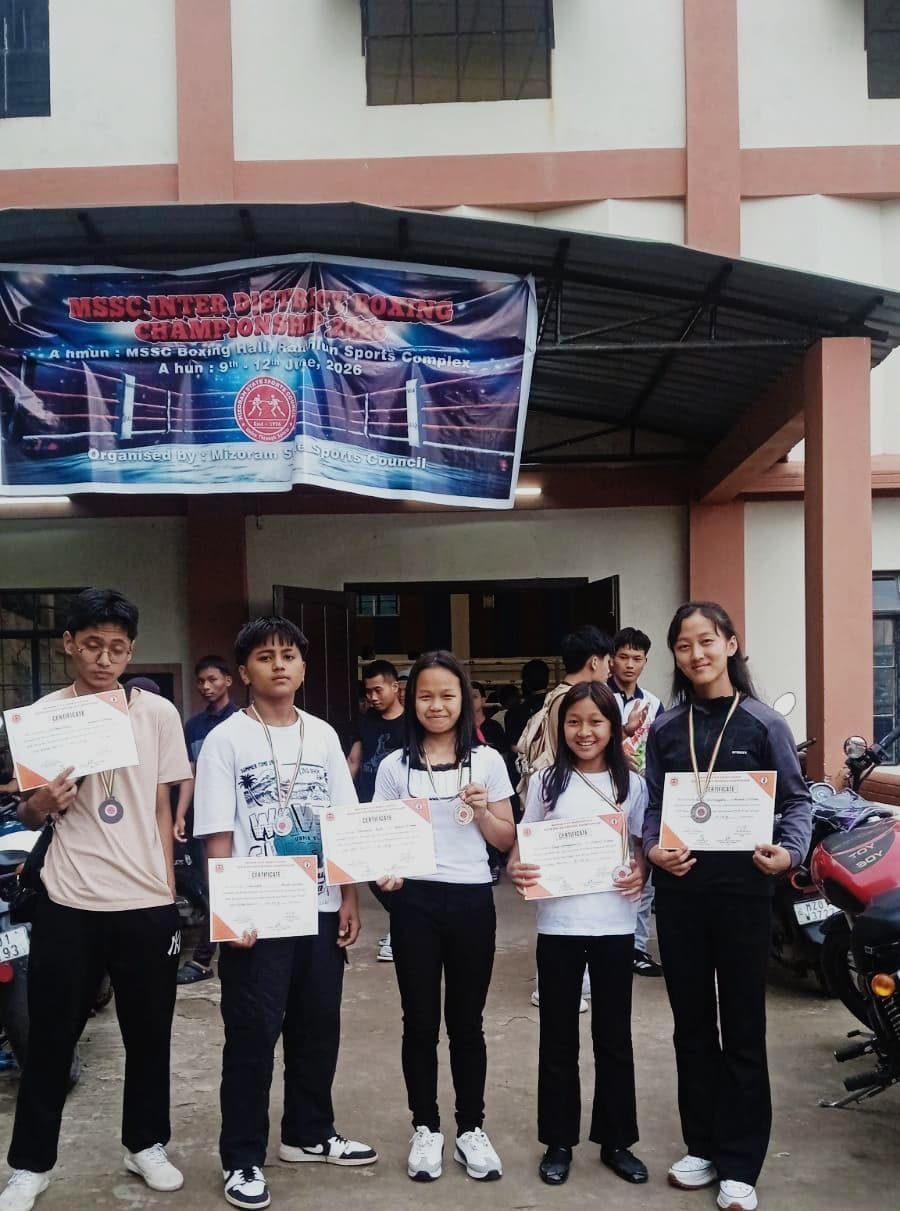 EMS hnuai a Boxing trainee 5 Aizawl District aiawh